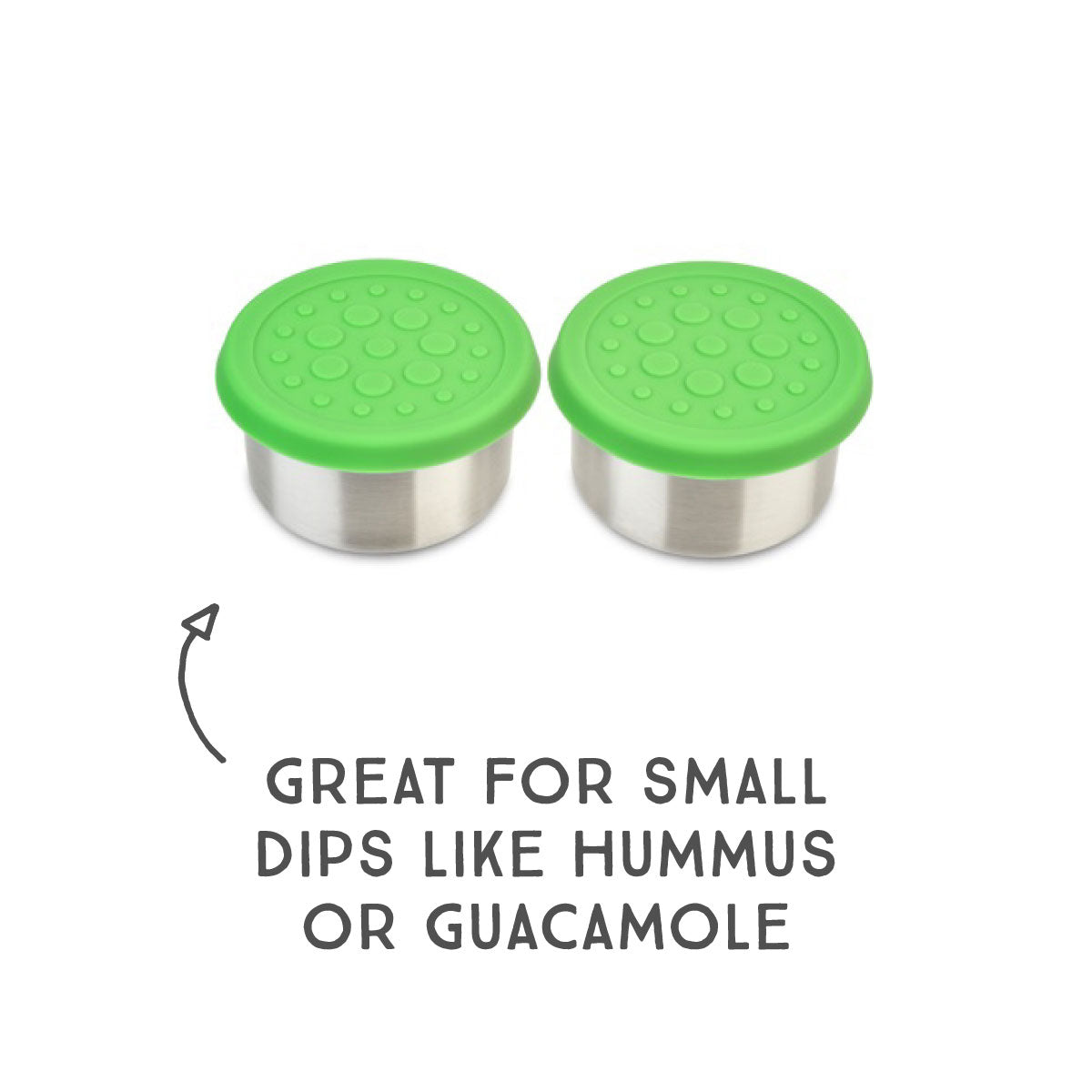 LunchBots 2.5oz Dips (2-Pack): Green