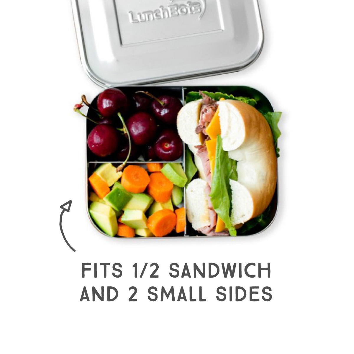 Stainless Steel Three-in-One Bento Lunch Box