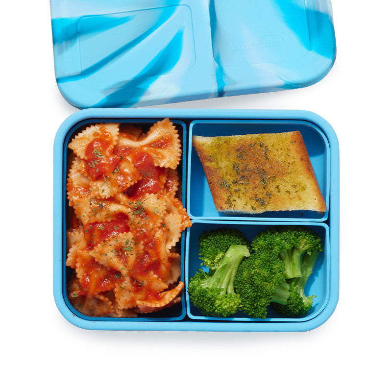 LunchBots Large Build-A-Bento Blue Whale - Customized Bento Box