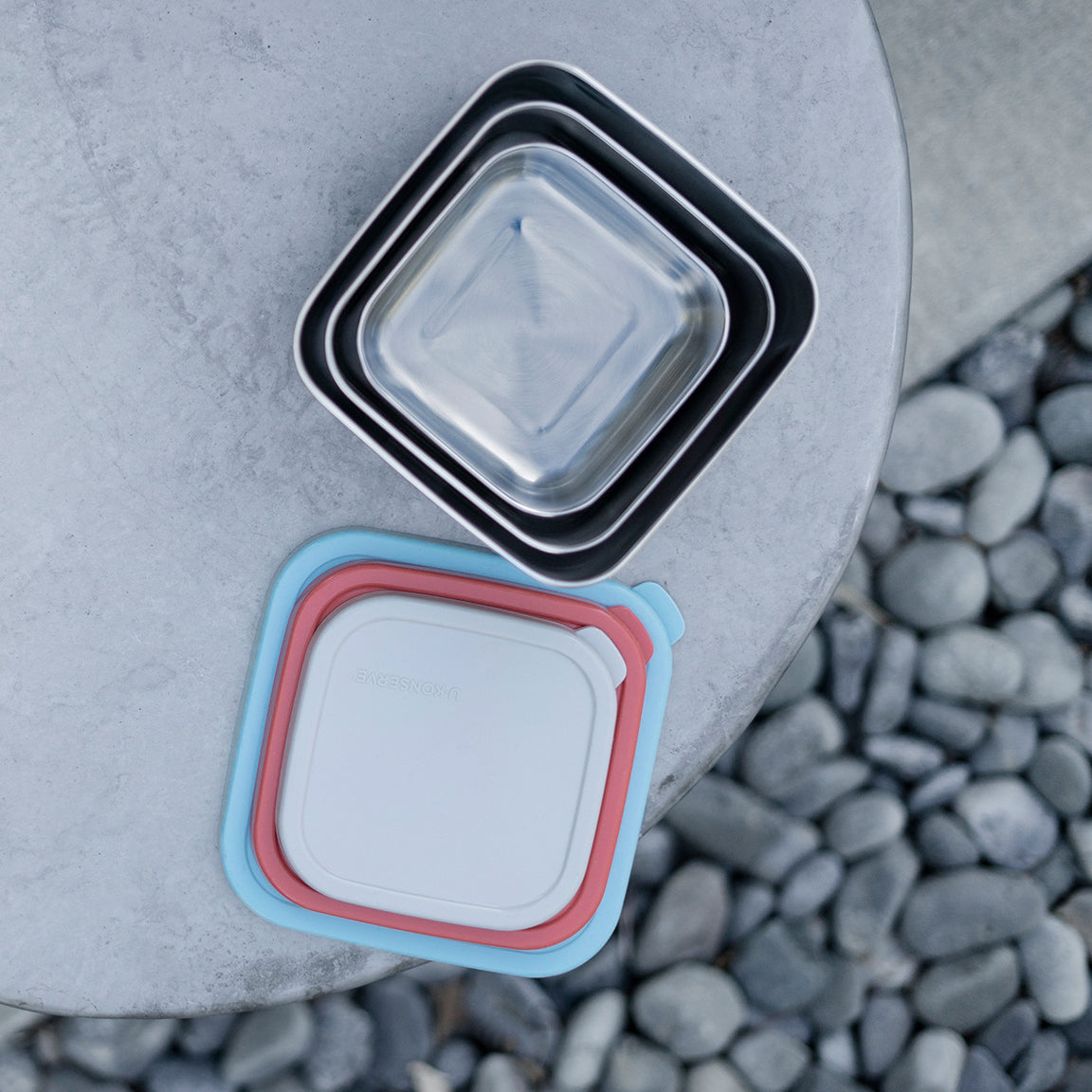 Square Nesting Trio Containers (Set of 3)
