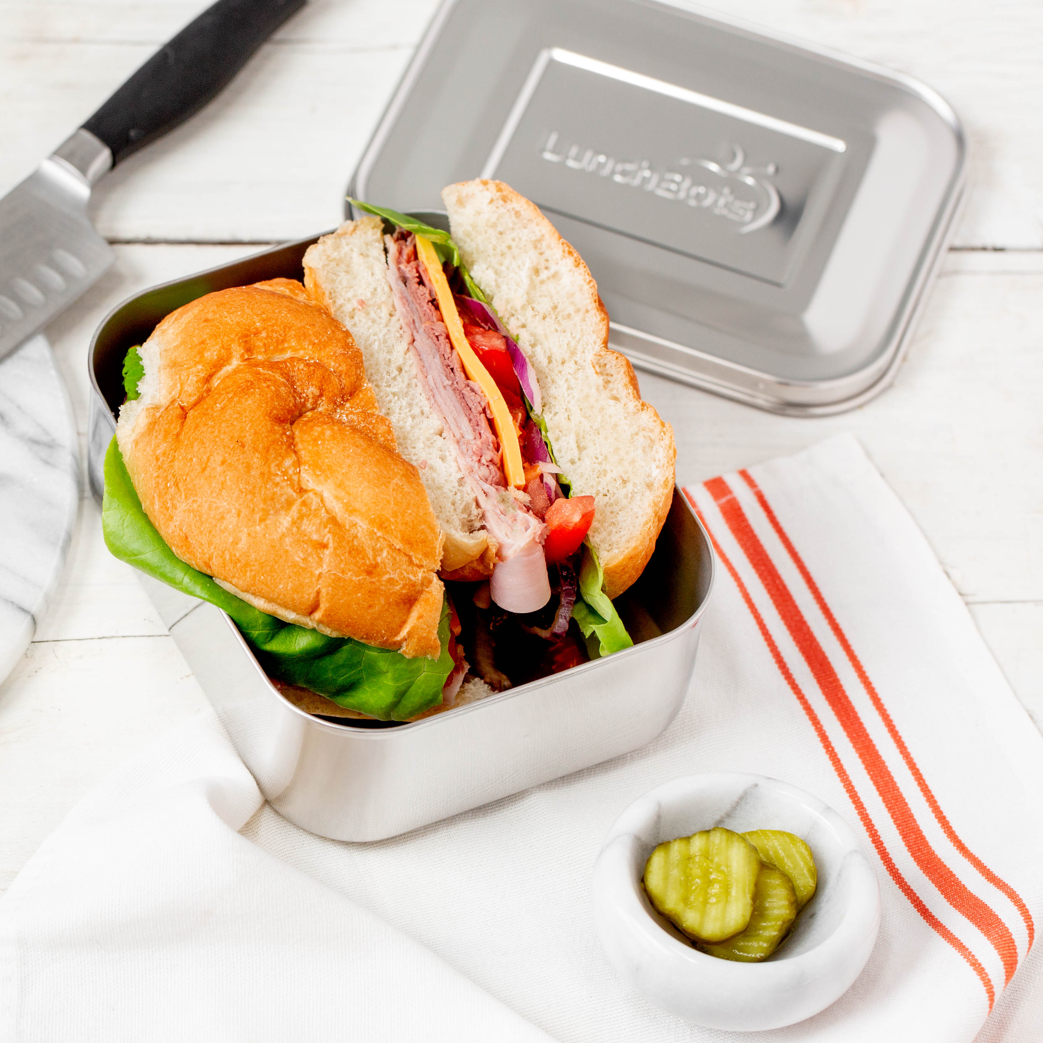 Lunchbots Medium Uno Stainless Bento Box - Thumbnail 2