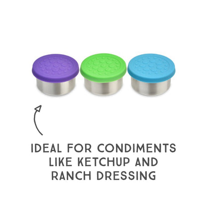 LunchBots Dips Stainless Steel 1.5oz Condiment Containers