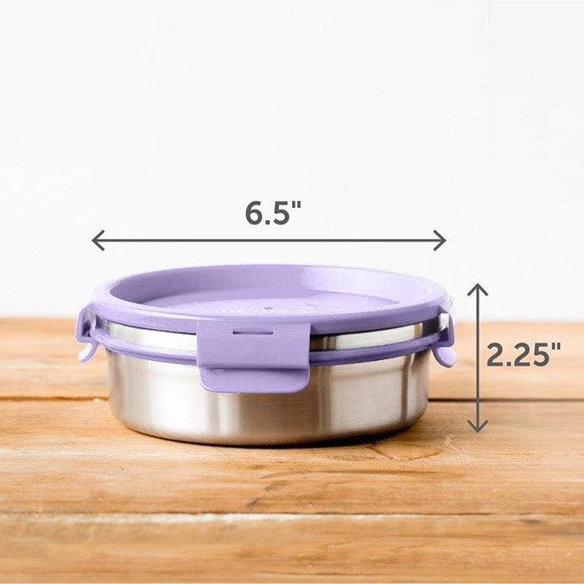 LunchBots 6 Cup Stainless Steel Salad Bowl Container