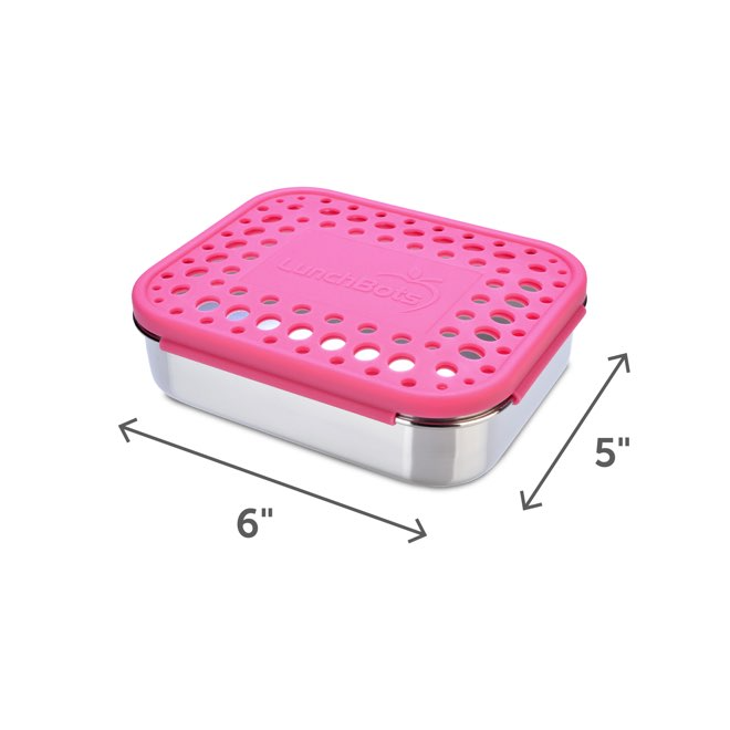 2-Compartment Bento Box for Kids Plastic Lunch Box Containers with