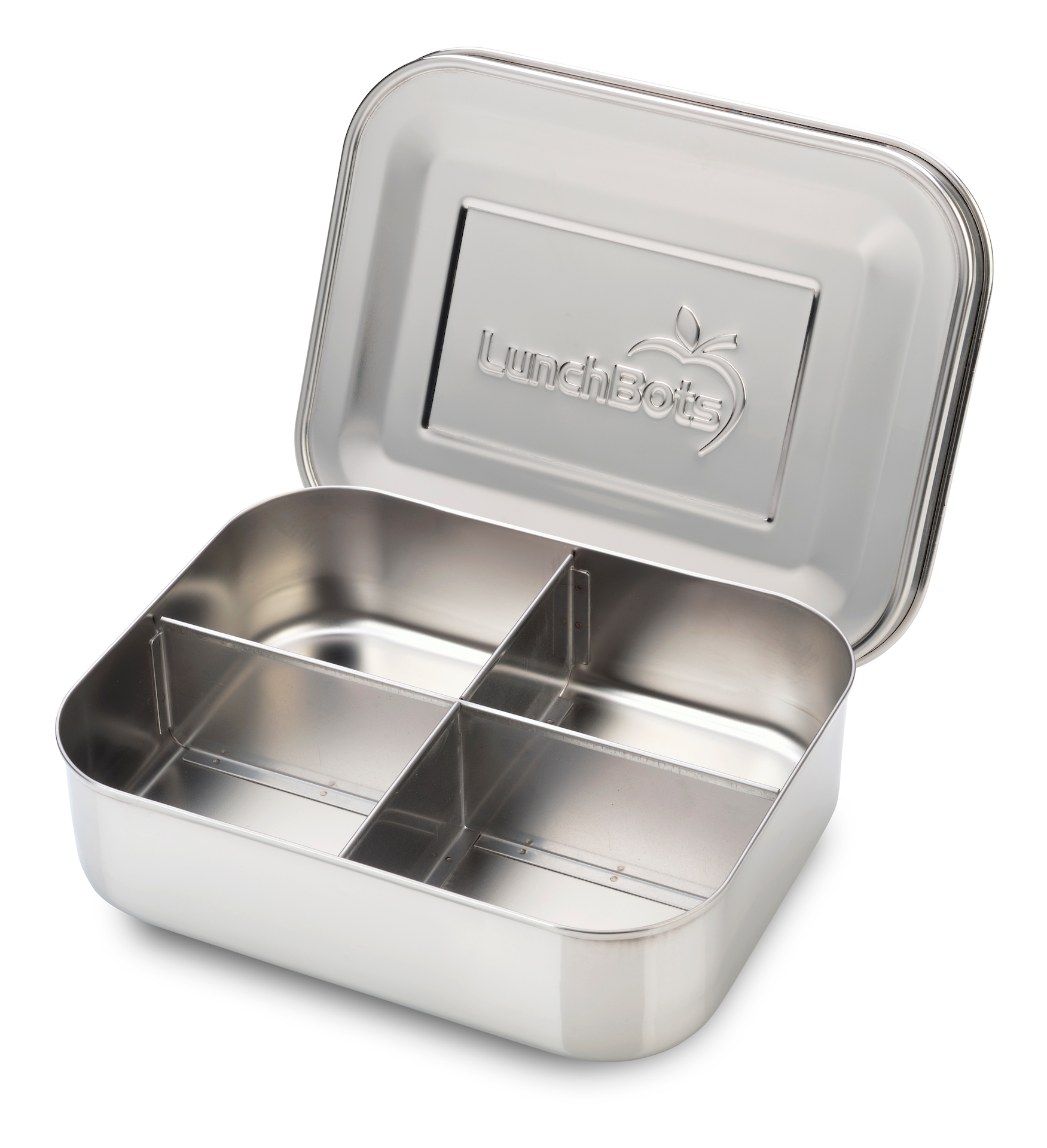 Steel Gray Stainless Steel Lunch Box
