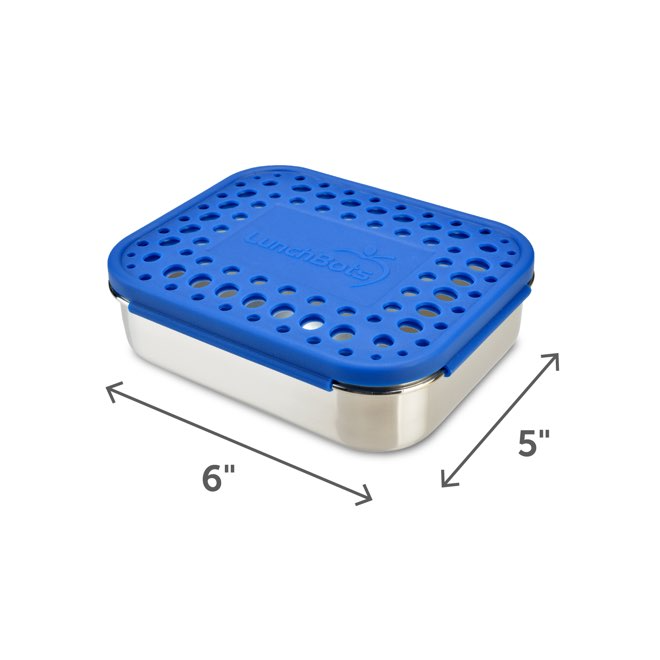 Lunch Box Round Blue - 1 Level