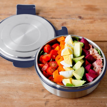 LunchBots Stainless Steel Salad Bowl with Click On Lid Lunch Containers  Reusable Lunch Container wit…See more LunchBots Stainless Steel Salad Bowl